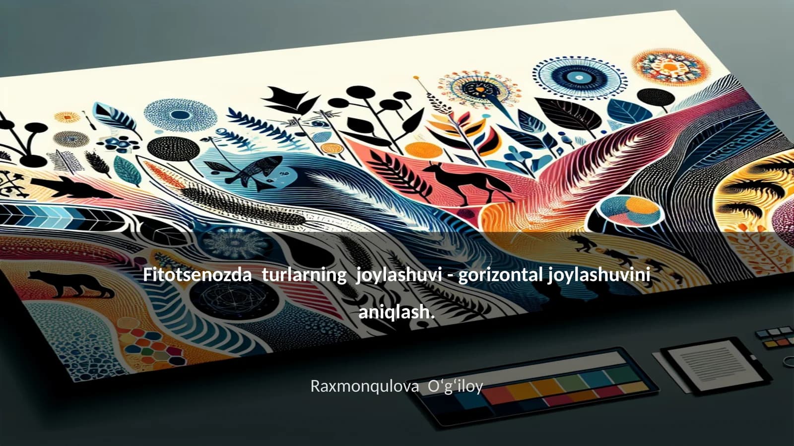Fitotsenozda turlarning joylashuvi - gorizontal joylashuvini aniqlash