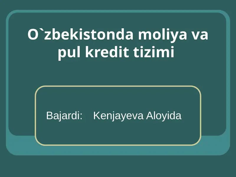 Tovar pul aylanishi