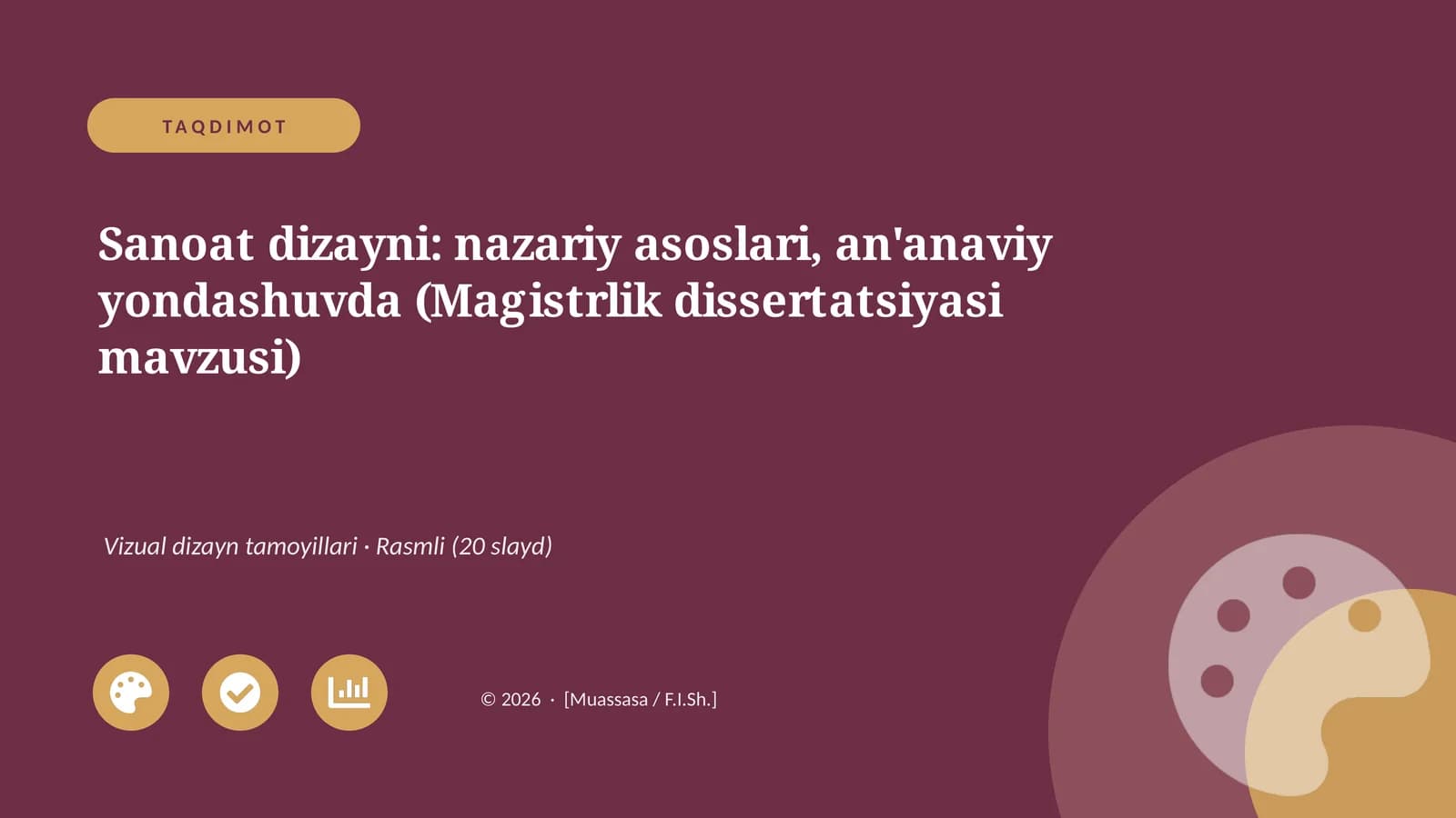 Sanoat dizayni: nazariy asoslari, an'anaviy yondashuvda