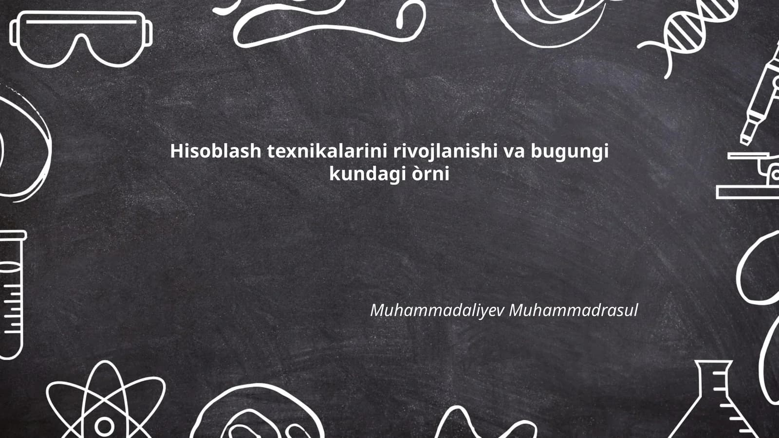 Hisoblash texnikalarining tarixiy rivojlanishi