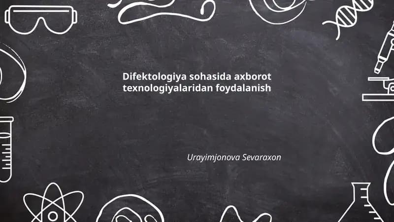 Difektologiya sohasida axborot texnologiyalaridan foydalanish