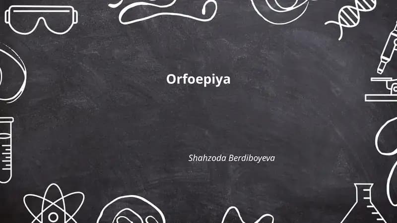 Orfoepiya