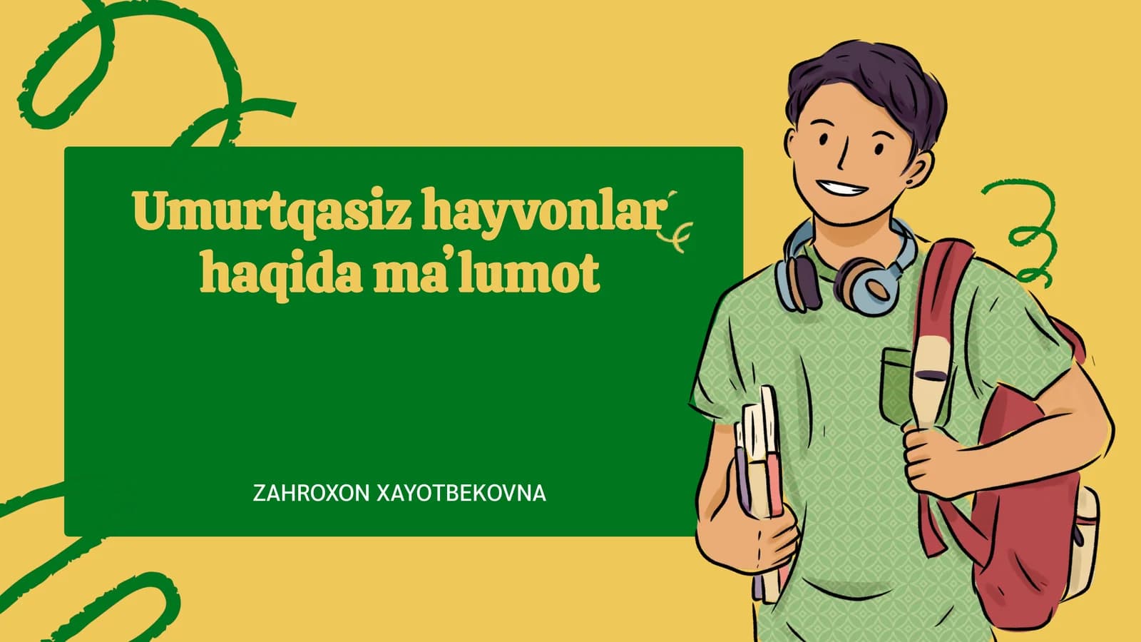 Umurtqasiz hayvonlar haqida maʼlumot