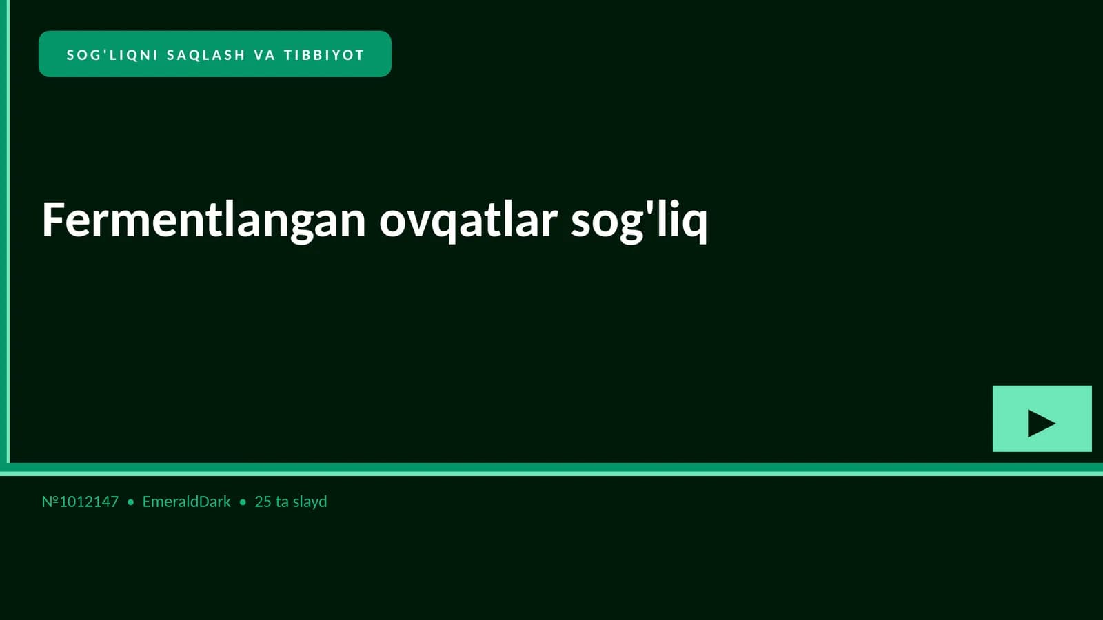 Fermentlangan ovqatlar sog'liq