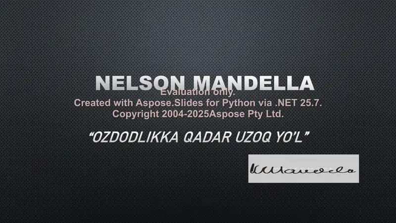 Nelson Mandella