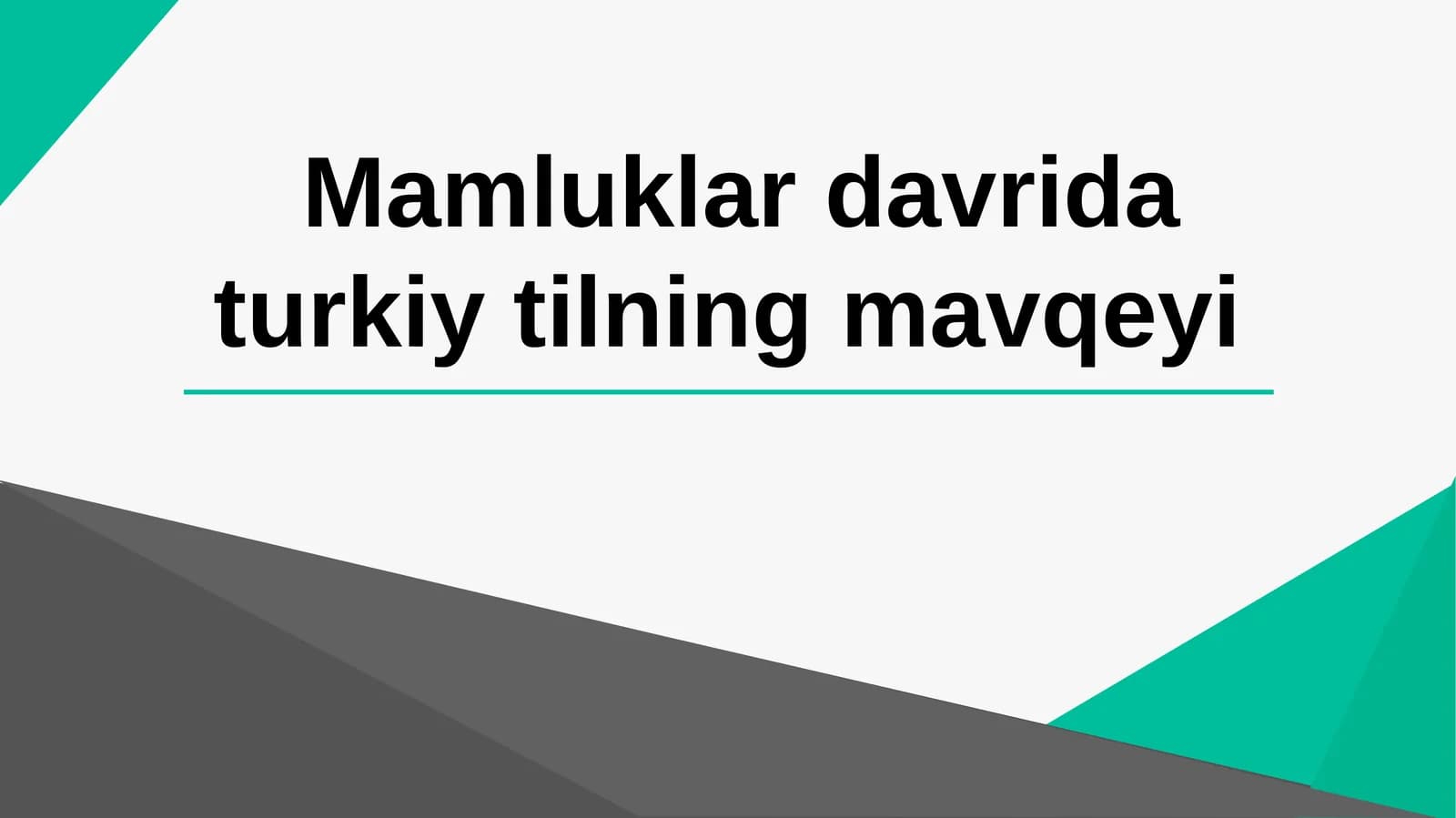 Mamluklardavridaturkiytilningmavqeyi