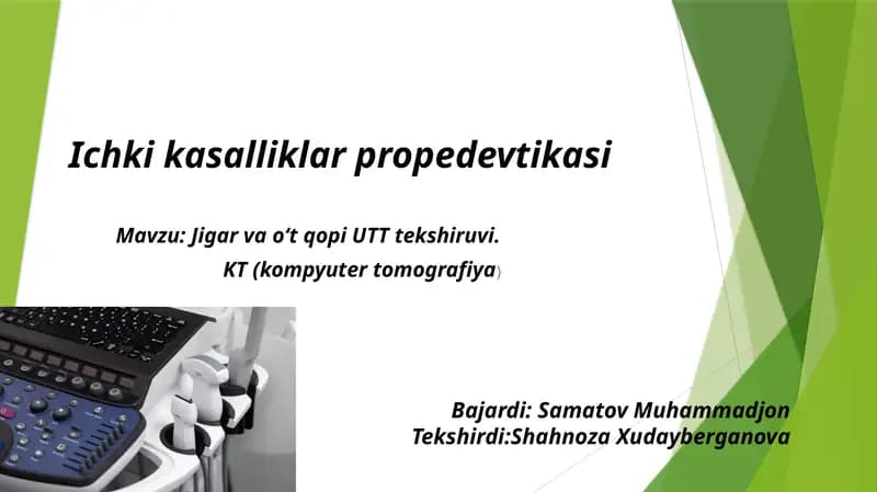Ichki kasalliklar propedevtikasi