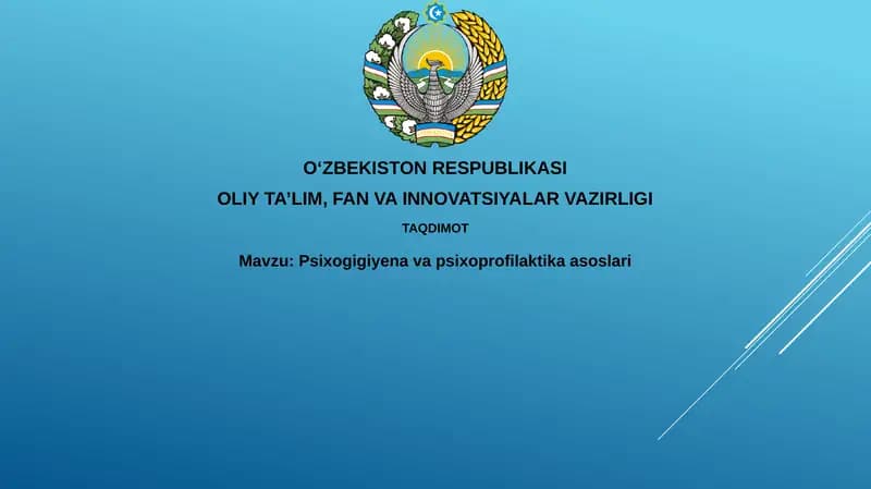 Psixogigiyenavapsixoprofilaktikaasoslari