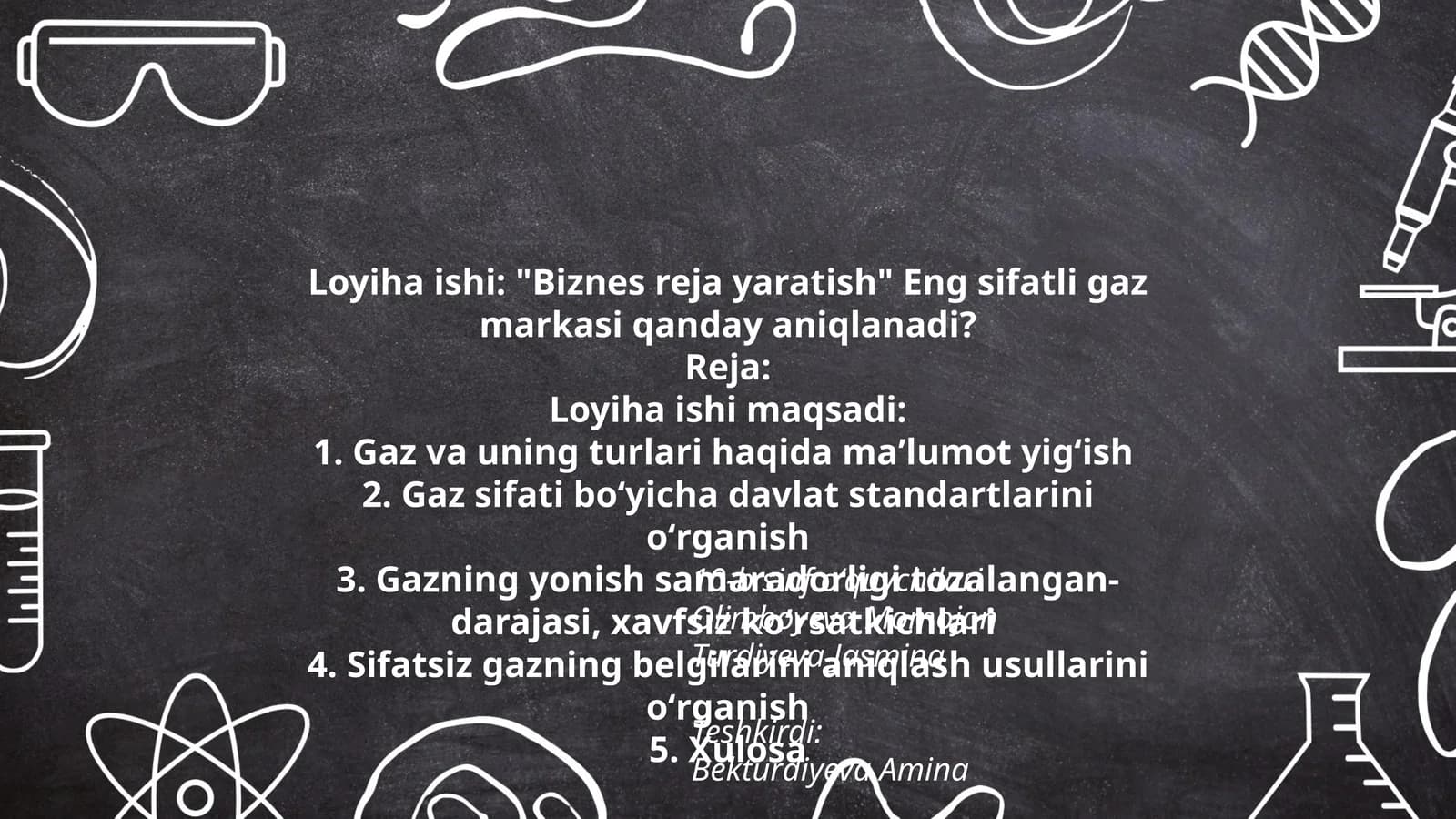 Biznes reja yaratish