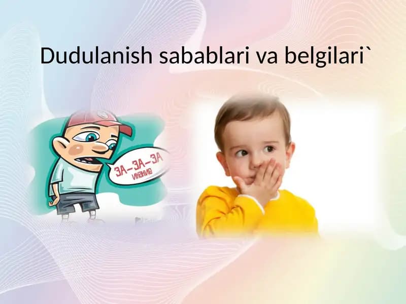 Duduqlanishsabablarivabelgilari