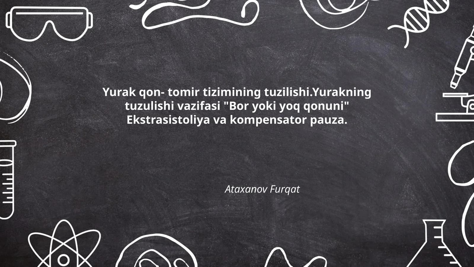 Yurak qon- tomir tizimining tuzilishi