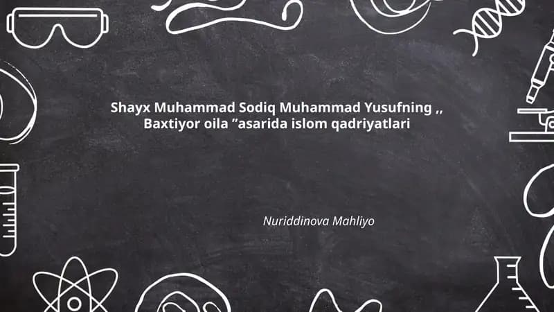 Asarda Nikohning Islomiy Asoslari va Mahr Masalasi