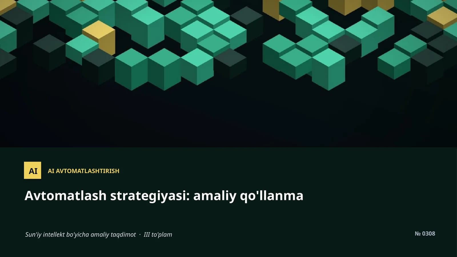 AI AVTOMATLASHTIRISH