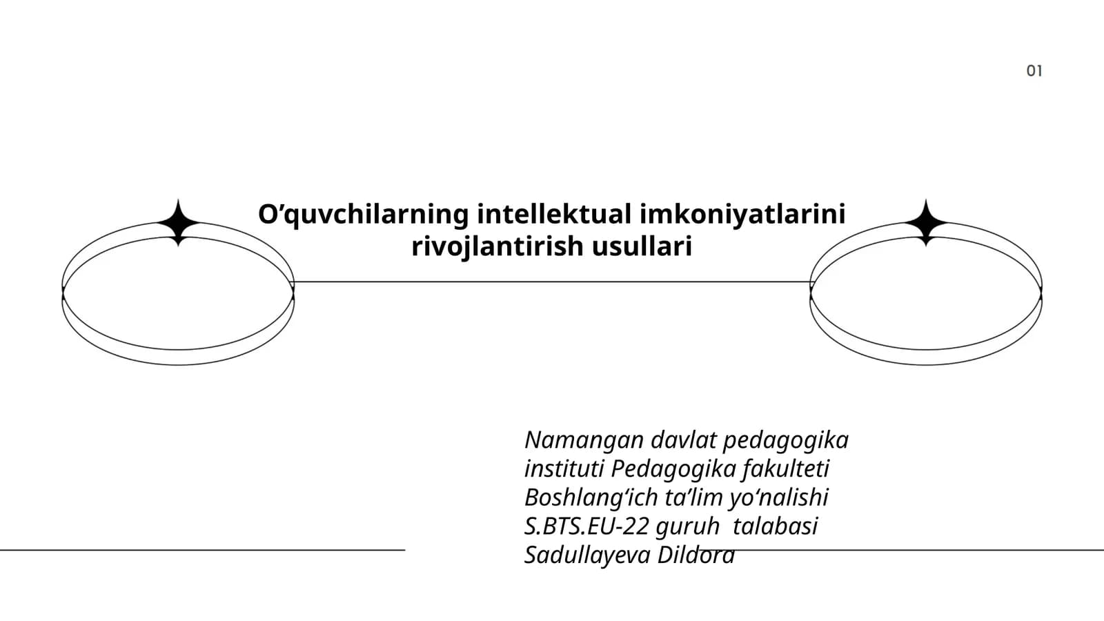 O’quvchilarning intellektual imkoniyatlarini rivojlantirish usullari