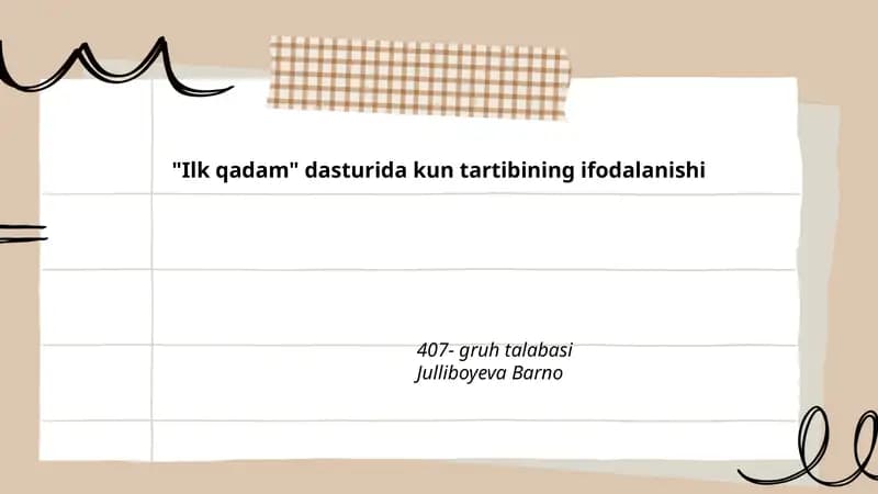 Ilk Qadam Dasturi