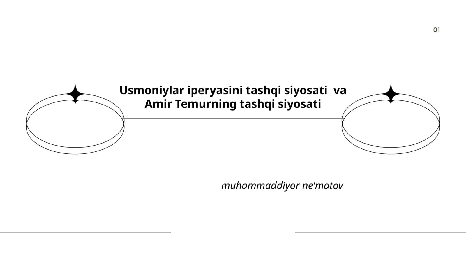 Usmoniylar iperyasini tashqi siyosati va Amir Temurning tashqi siyosati