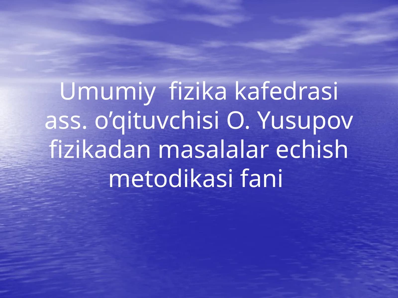 Mexanika.Kinematikavadinamikaasoslari.Kuch,
