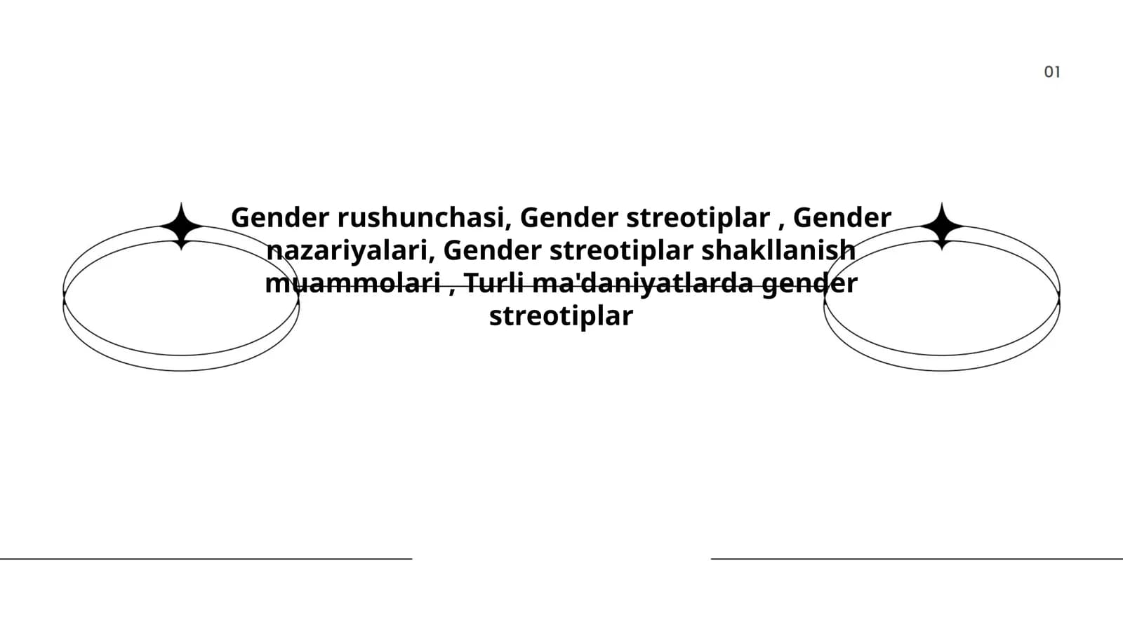 Gender tengligi va adolat masalalari