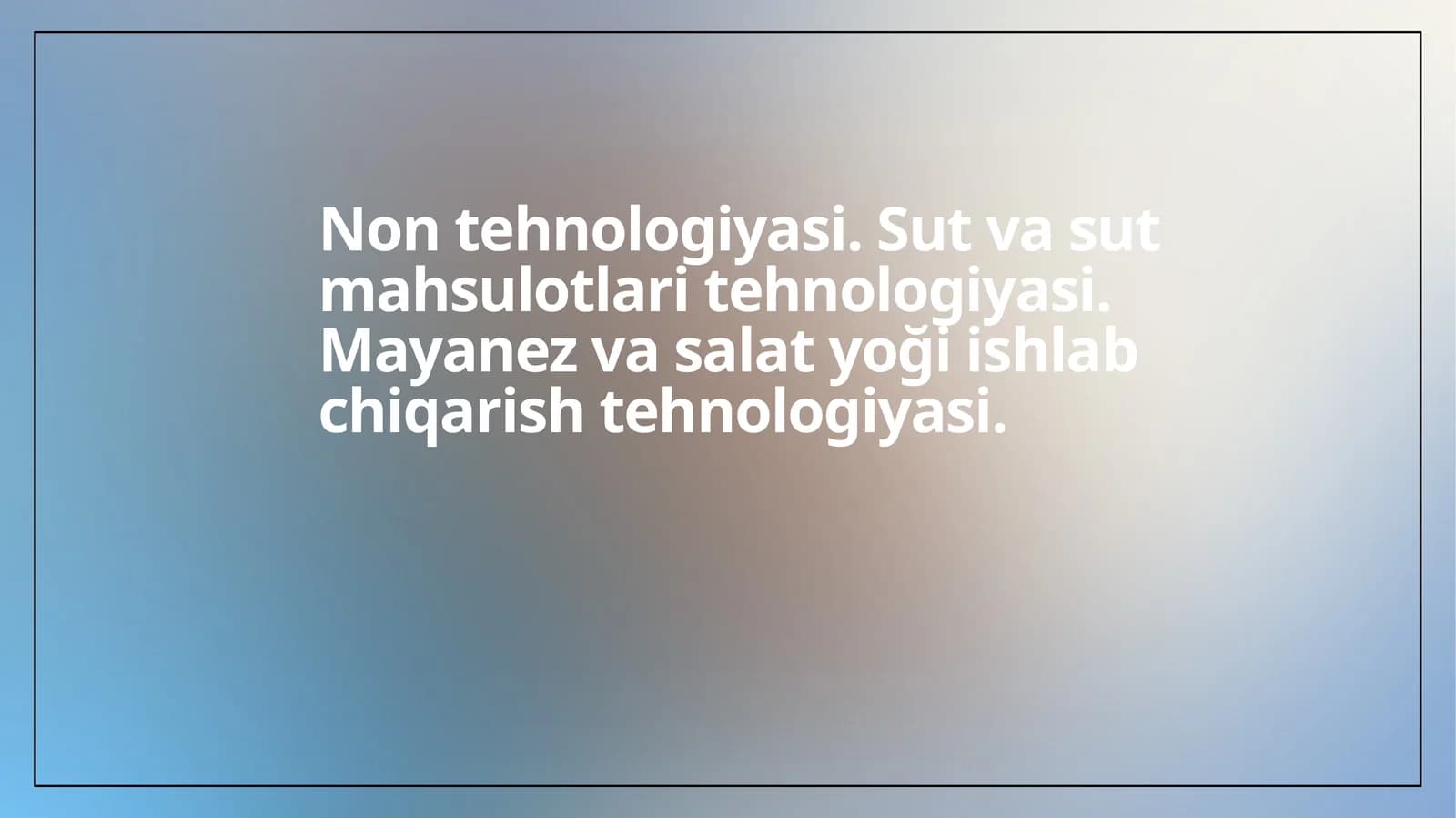 Non tehnologiyasi