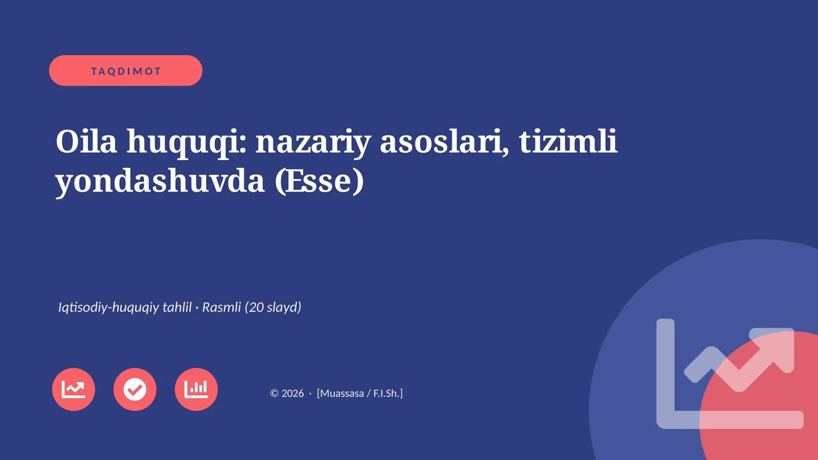 Oila huquqi: nazariy asoslari, tizimli yondashuvda (Esse)