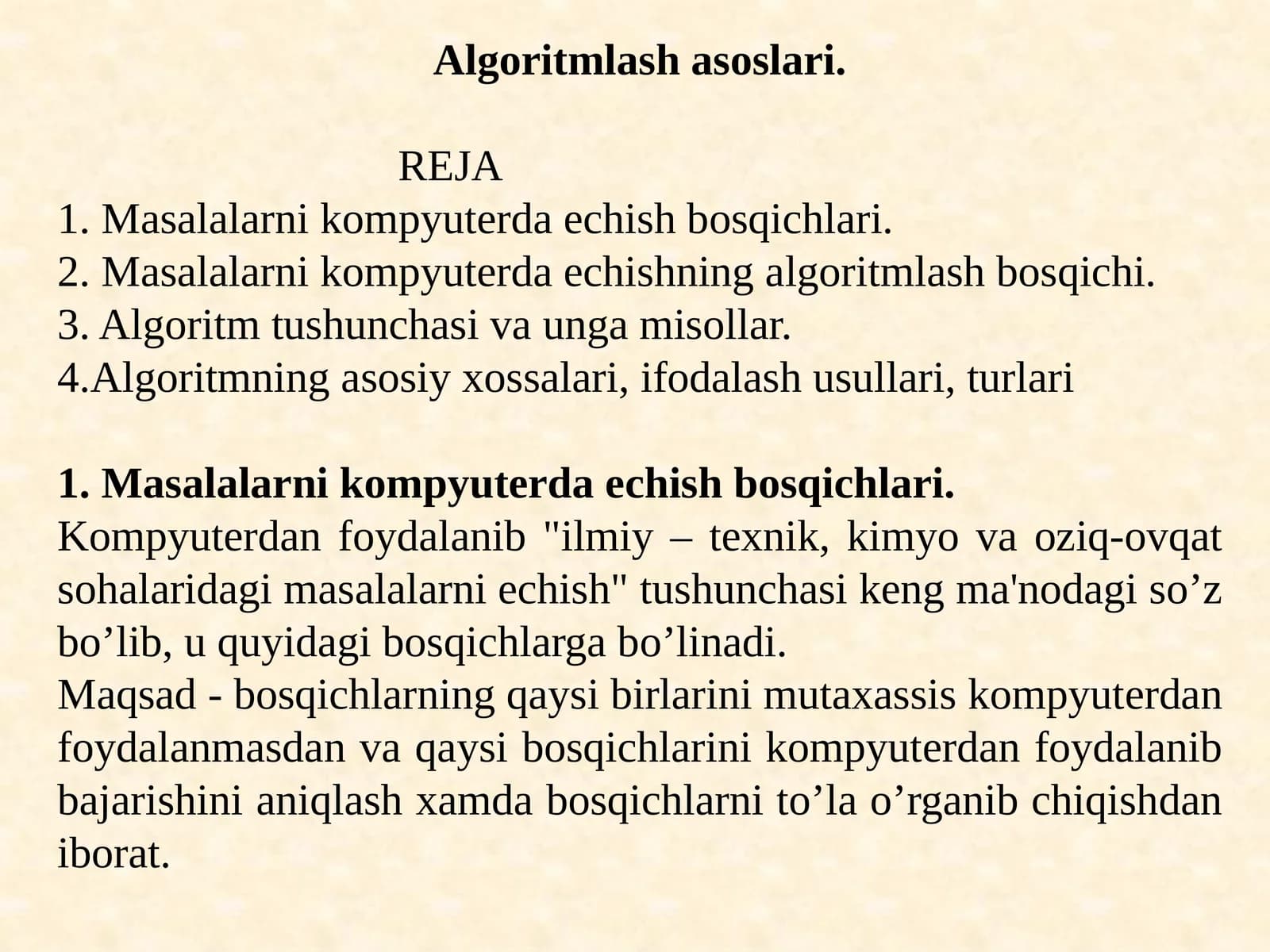 Algoritmlashasoslari