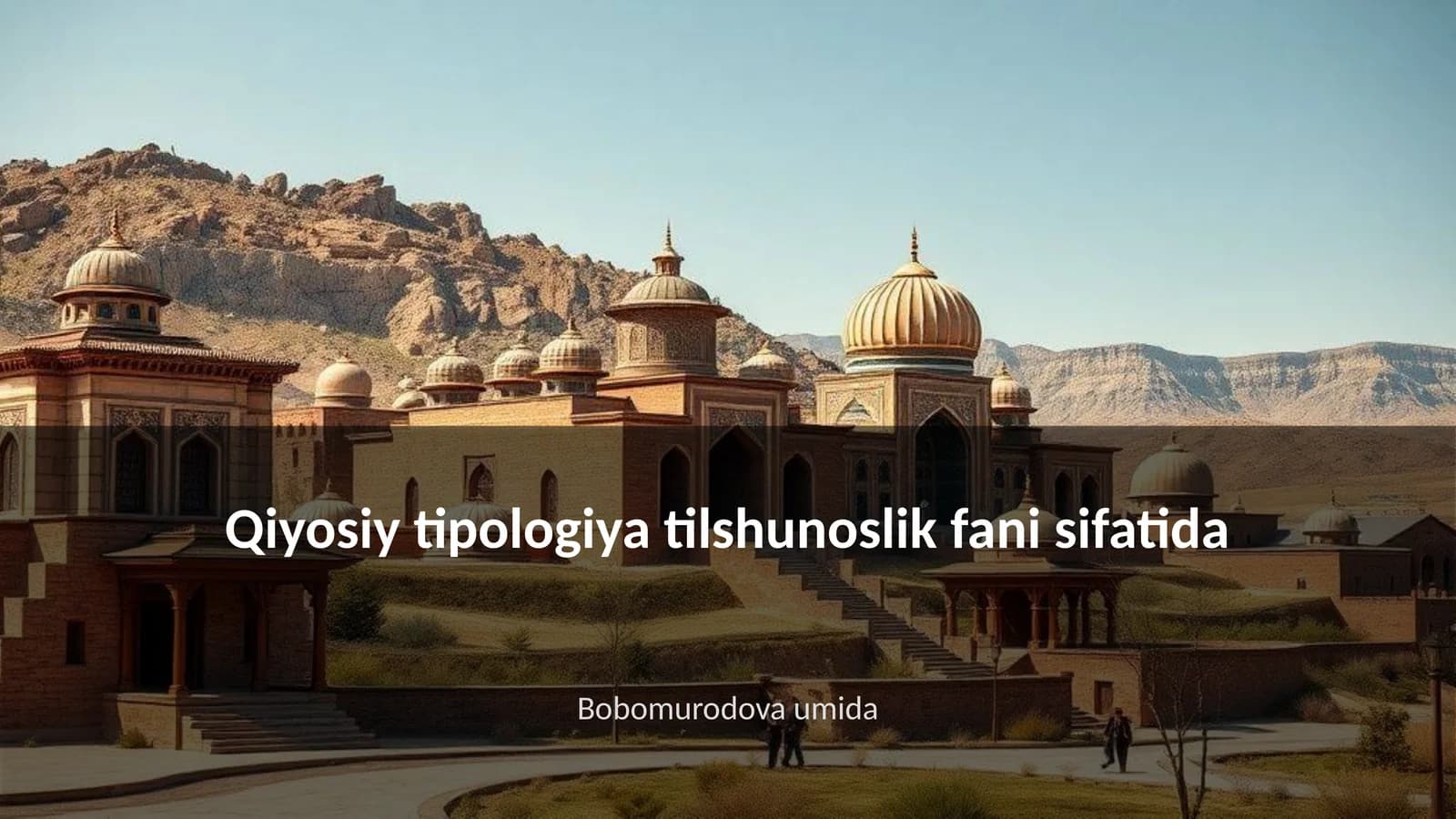 Qiyosiy tipologiya tilshunoslik fani sifatida