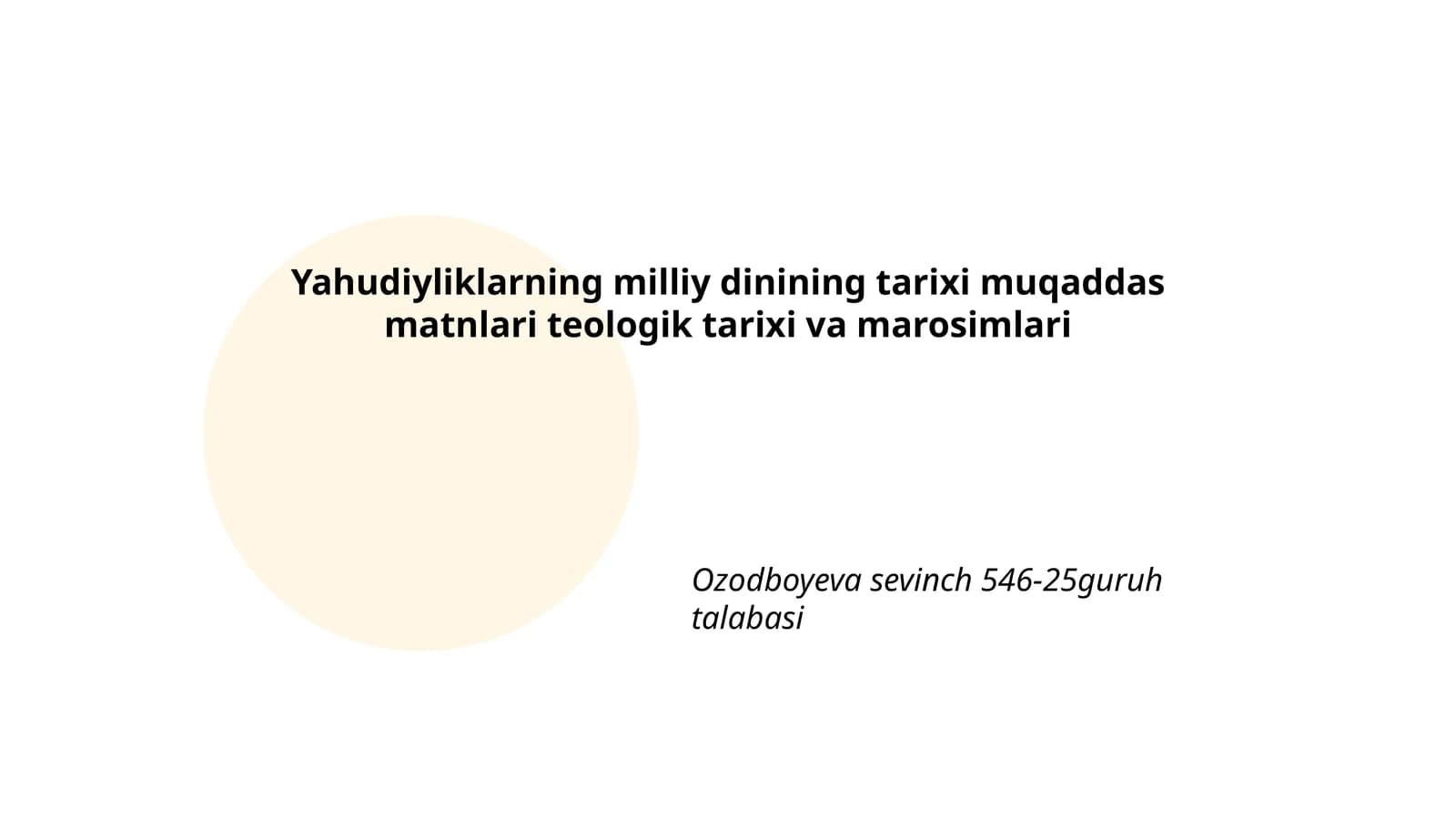 Yahudiylikning tarixi va muqaddas matnlari