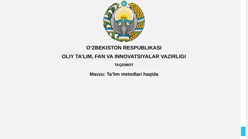 Ta’lim uslublari