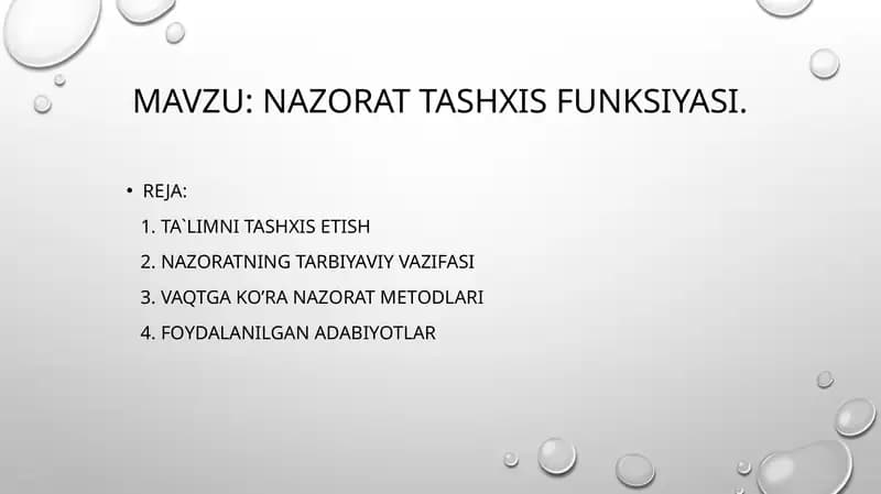 Ta`limni Tashxis Etish