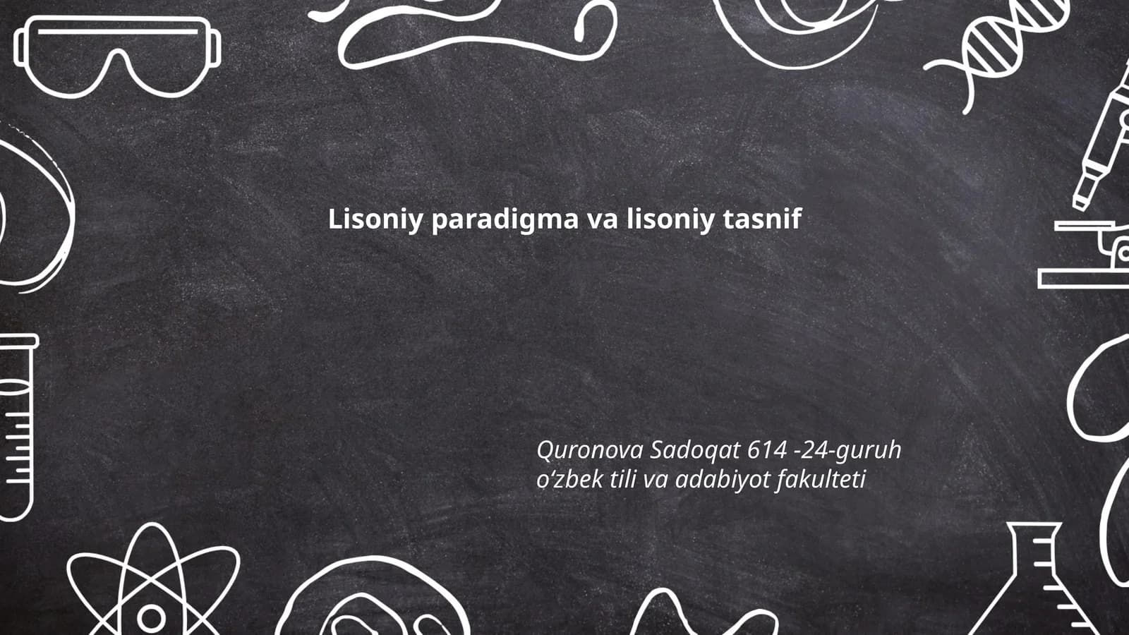 Lisoniy paradigma va lisoniy tasnif