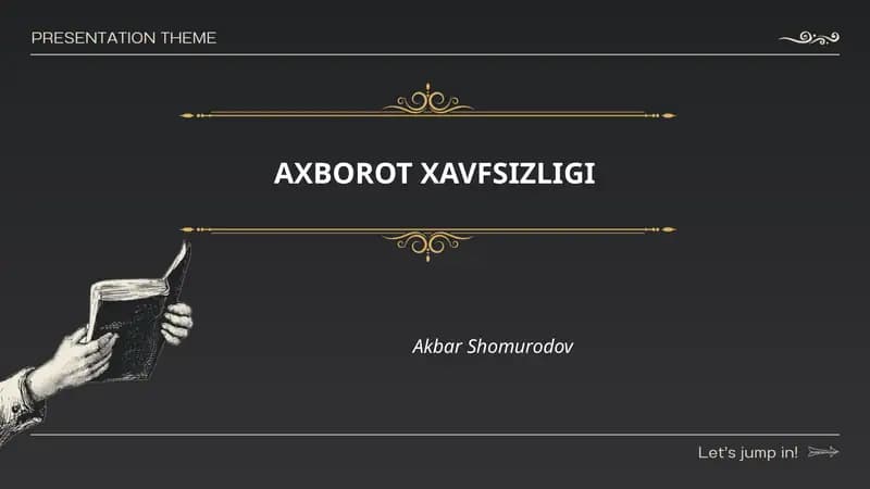 AXBOROT XAVFSIZLIGI