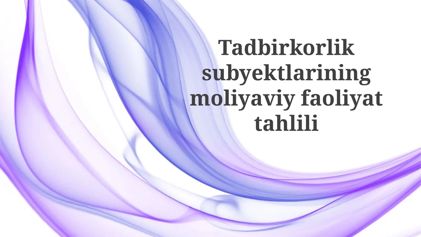 Moliyaviy hisobot tahlili