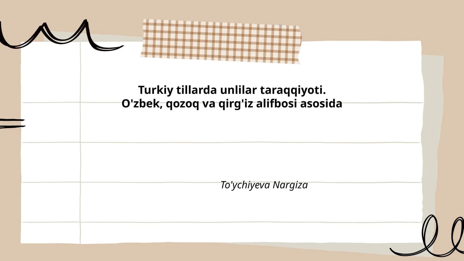 O'zbek tili unlilari tarixiy taraqqiyoti
