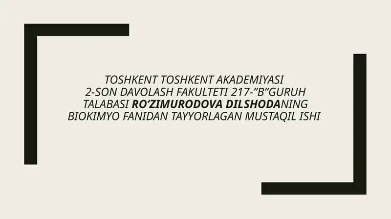 Giperammonimiya turlari, tashxis qo'yishdagi klinik ahamiyati