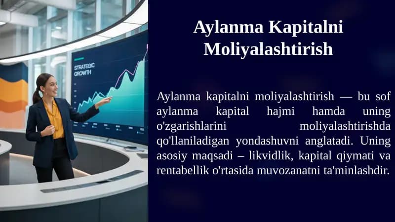 Aylanma Kapitalni Moliyalashtirish