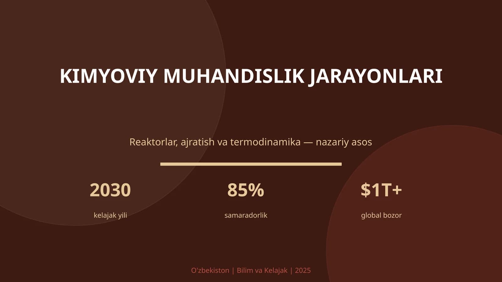 Kimyoviy muhandislik jarayonlari