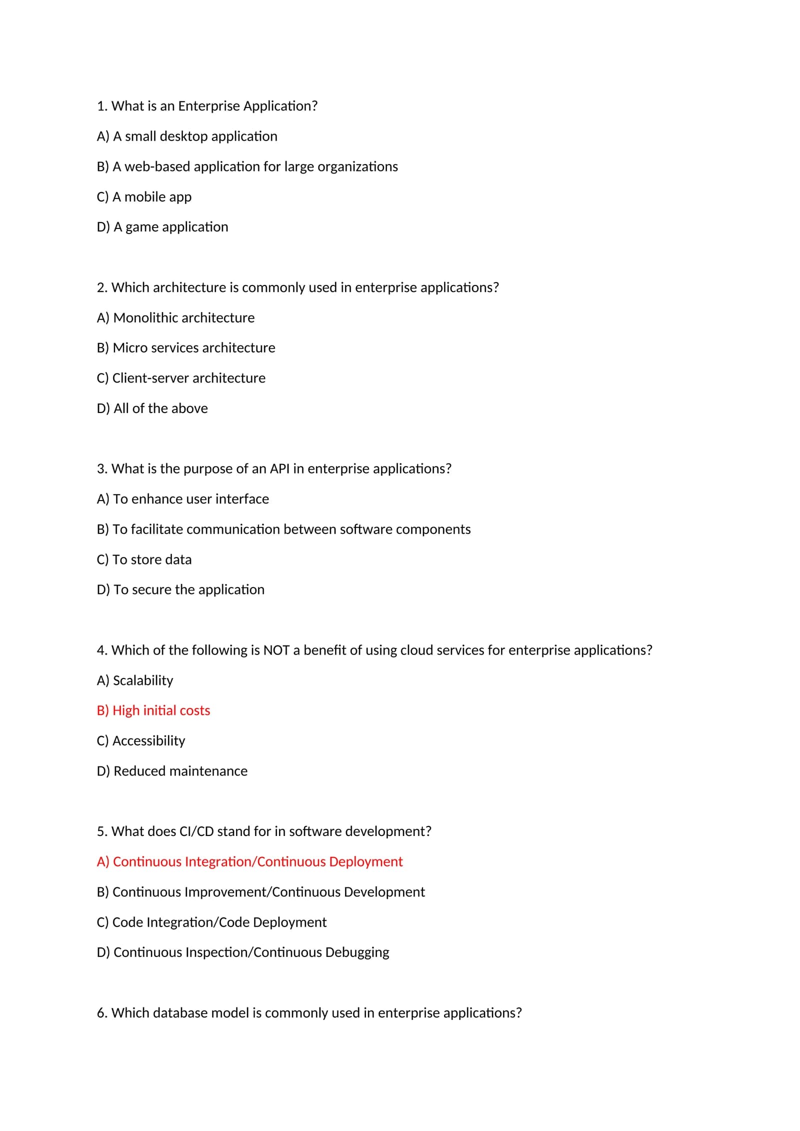Enterprise Application