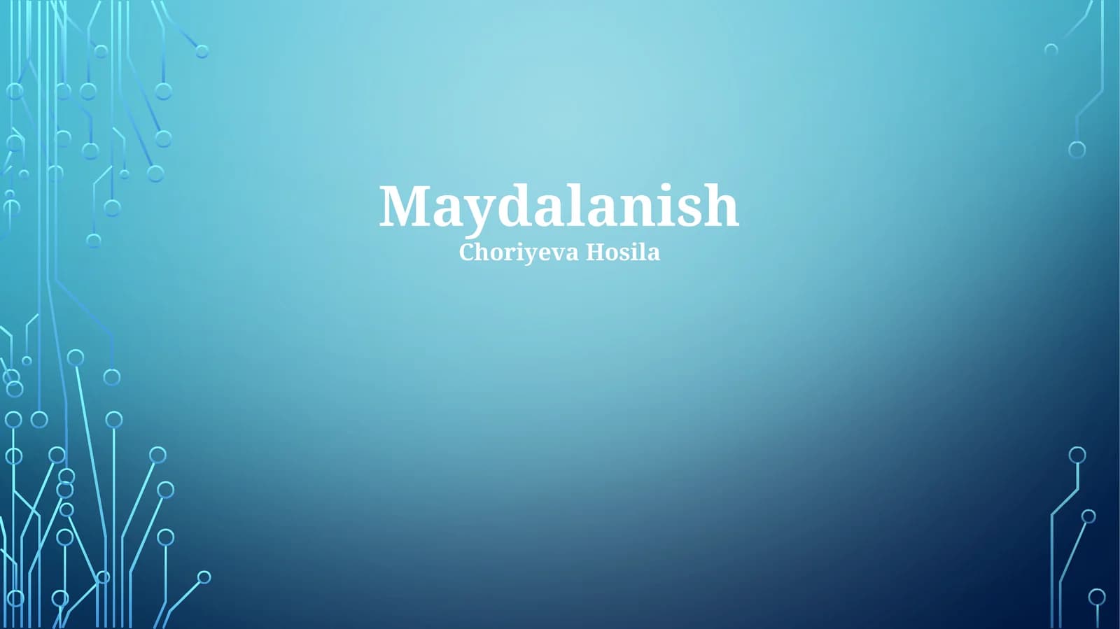 Maydalanish