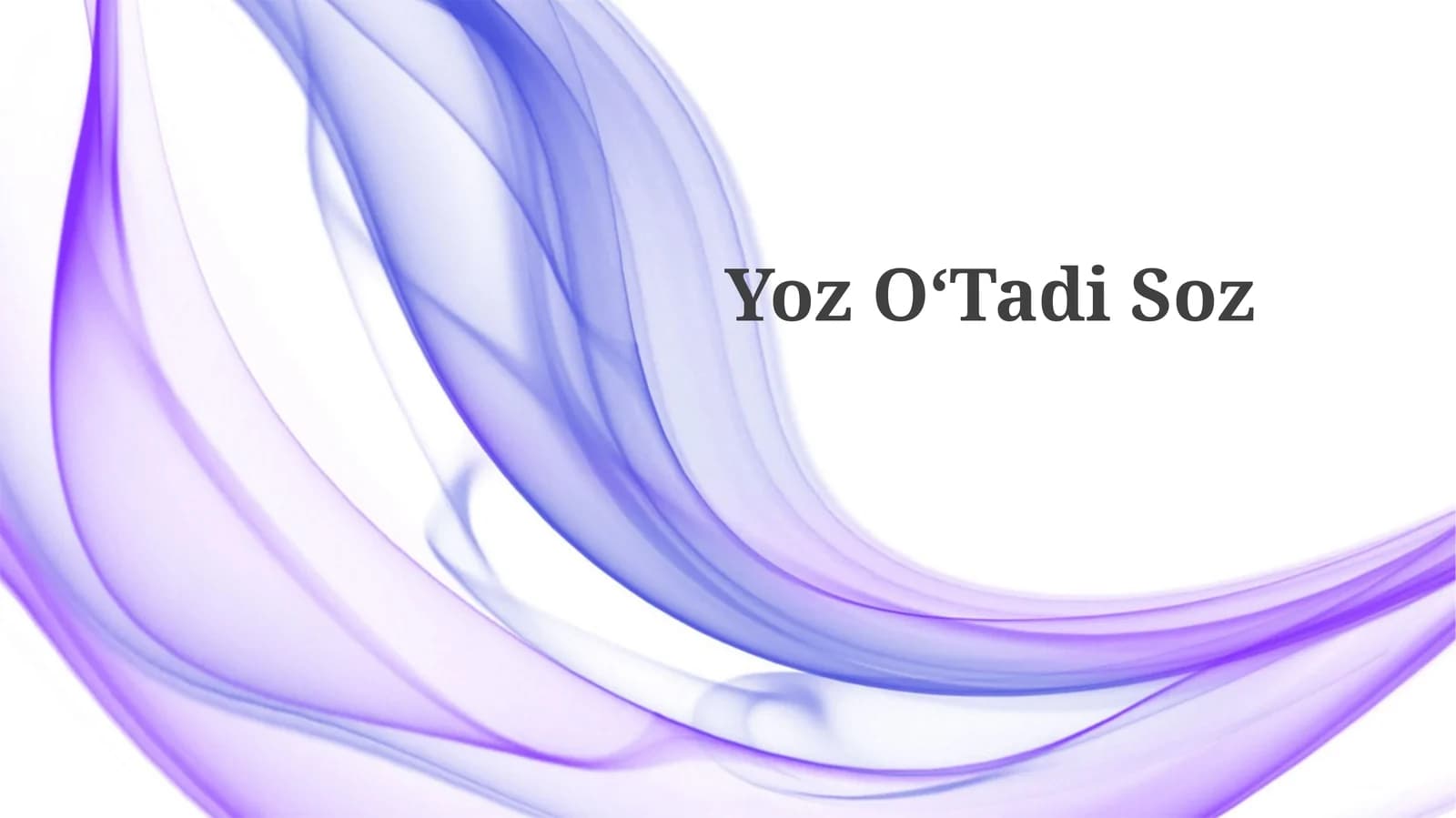 YozOʻTadiSoz
