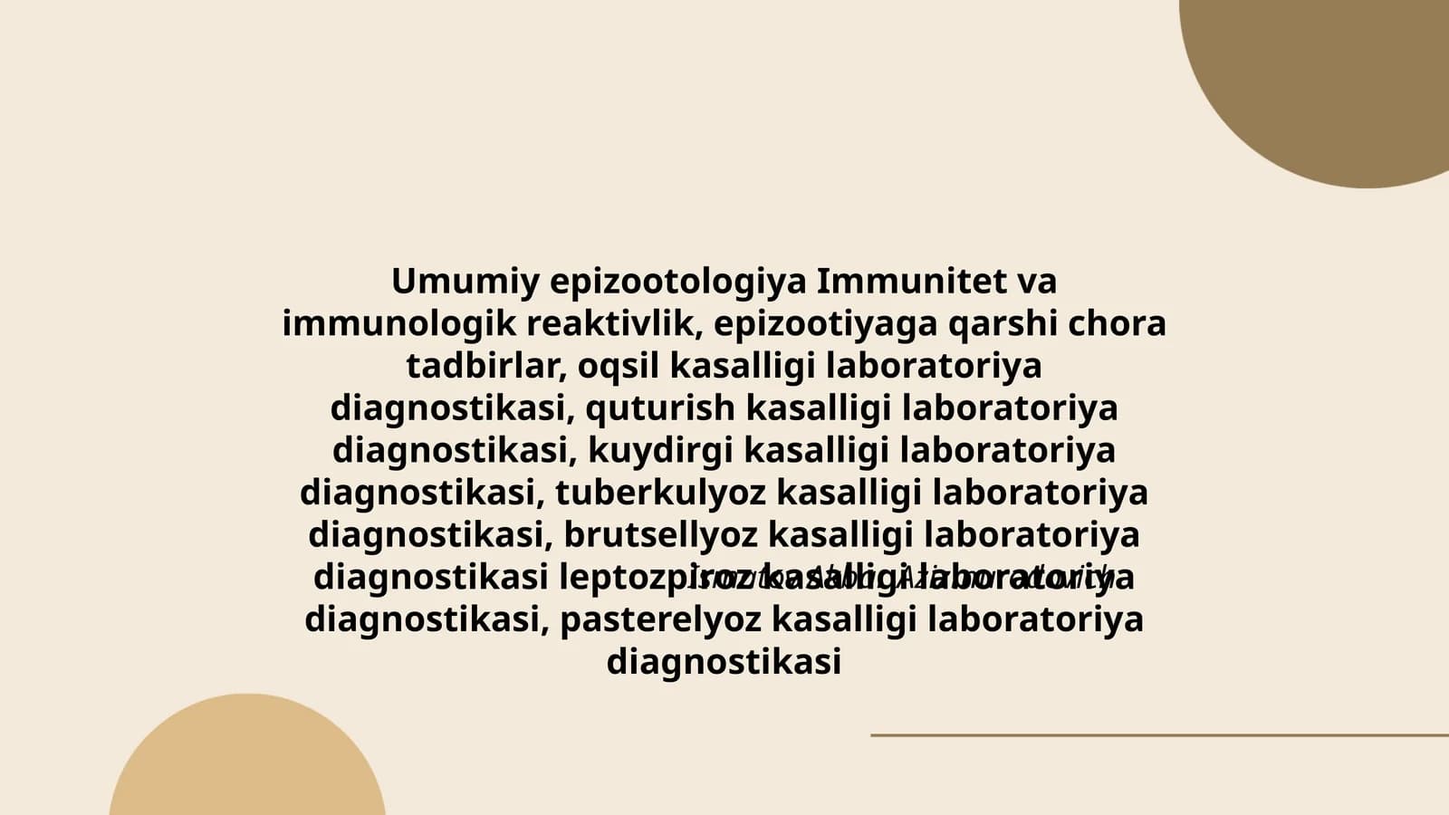Umumiy epizootologiya