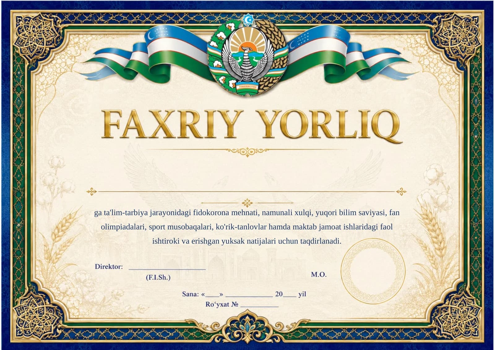 FAXRIY YORLIQ