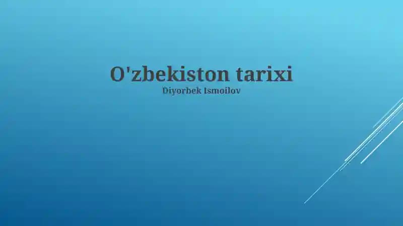 O'zbekiston tarixi