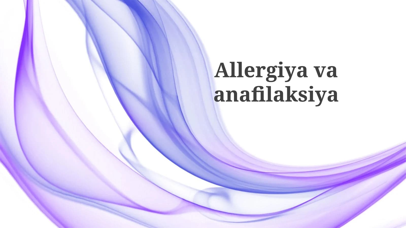 Allergiyavaanafilaksiya
