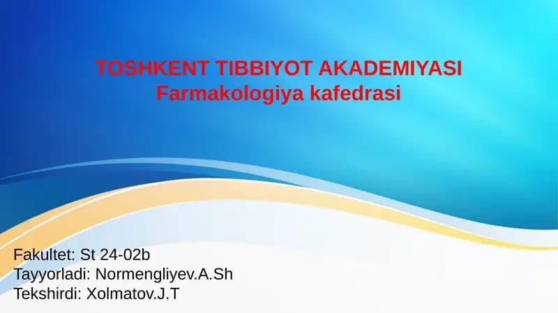 O’ZBEKISTON RESPUBLIKASI PREZIDENTINING RETSEPTLARIGA ASOSLANGAN QONUN VA FFARMOYISHLARI