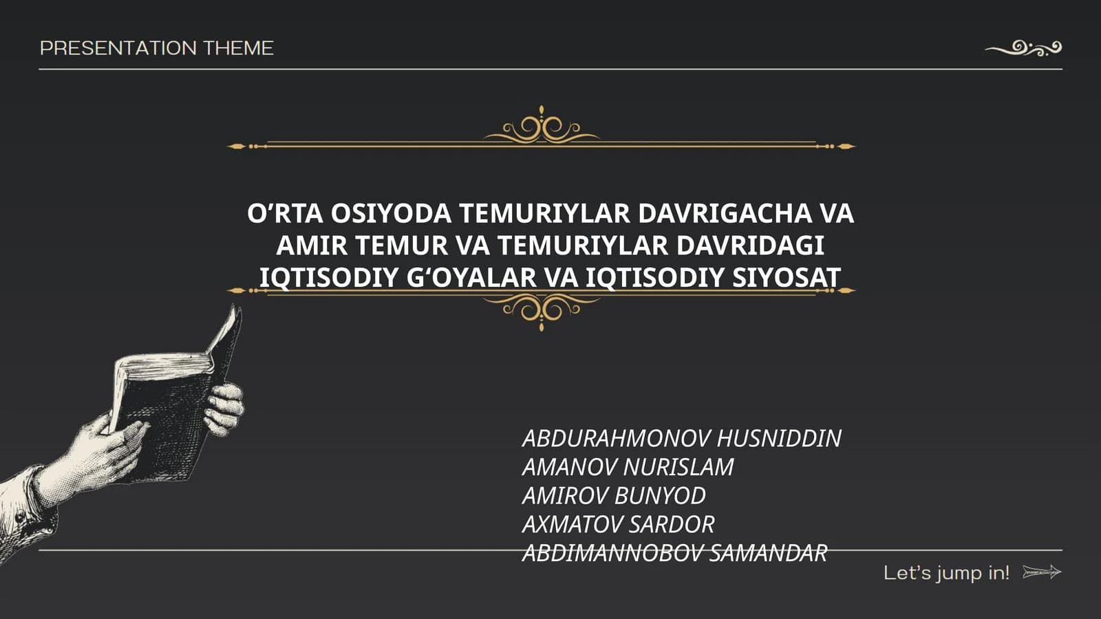 O’RTA OSIYODA TEMURIYLAR DAVRIGACHA VA AMIR TEMUR VA TEMURIYLAR DAVRIDAGI IQTISODIY G‘OYALAR VA IQTISODIY SIYOSAT