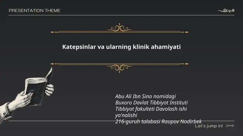 Katepsinlar va ularning klinik ahamiyati