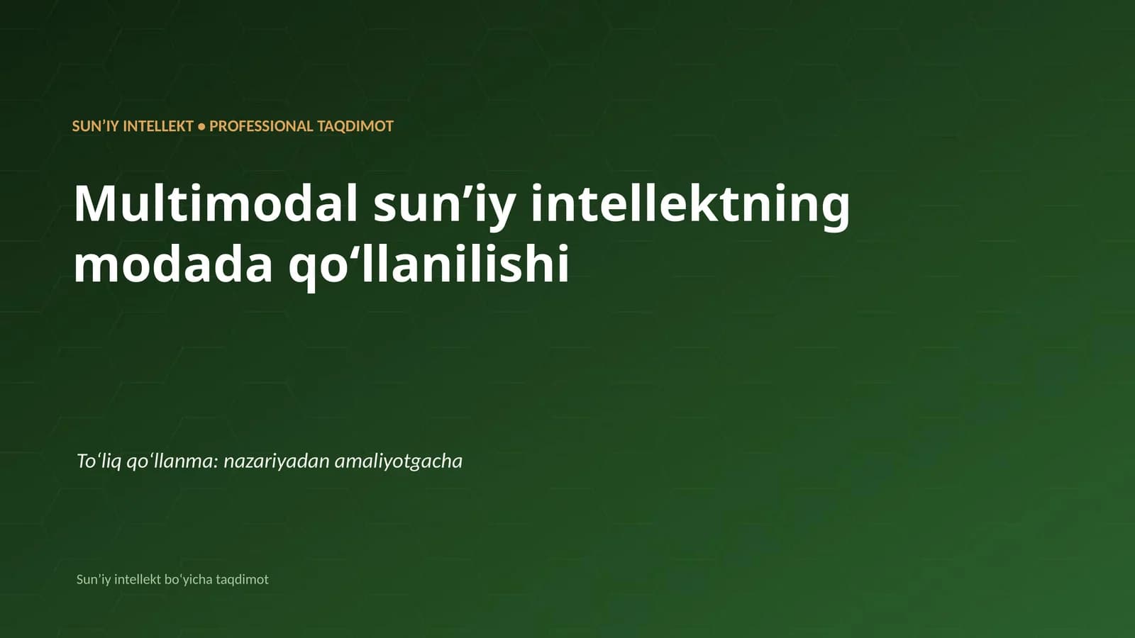 Multimodal sun’iy intellektning modada qo’llanilishi