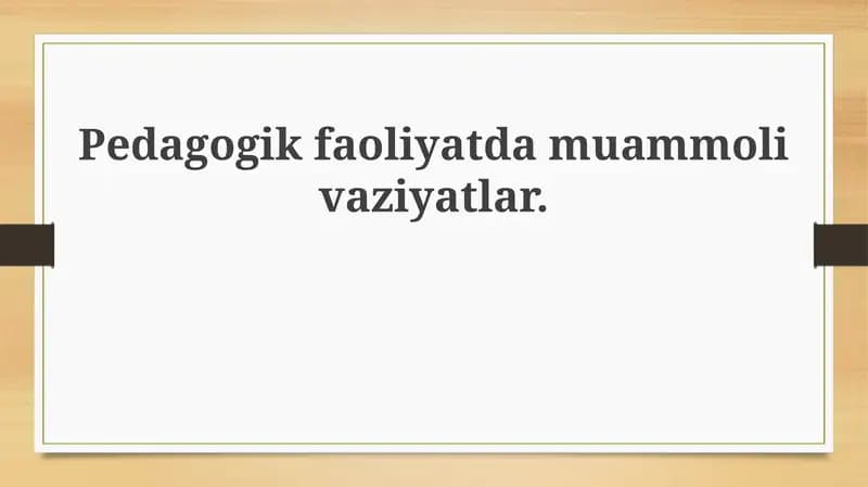 Pedagogik etikani buzilishi