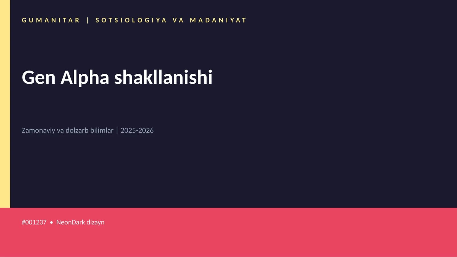 Gen Alpha shakllanishi