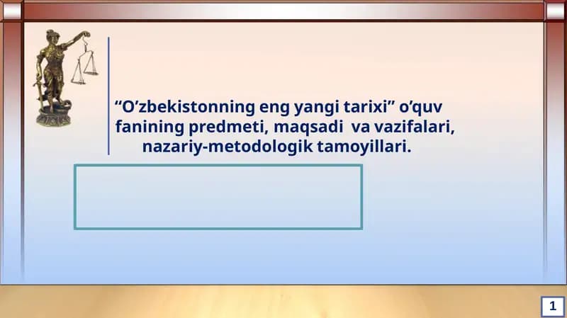 O’zbekistonning eng yangi tarixi